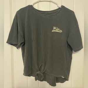 AE Waffles Cropped Tie Shirt